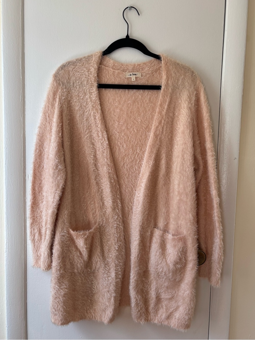 Fuzzy Pink Cardigan